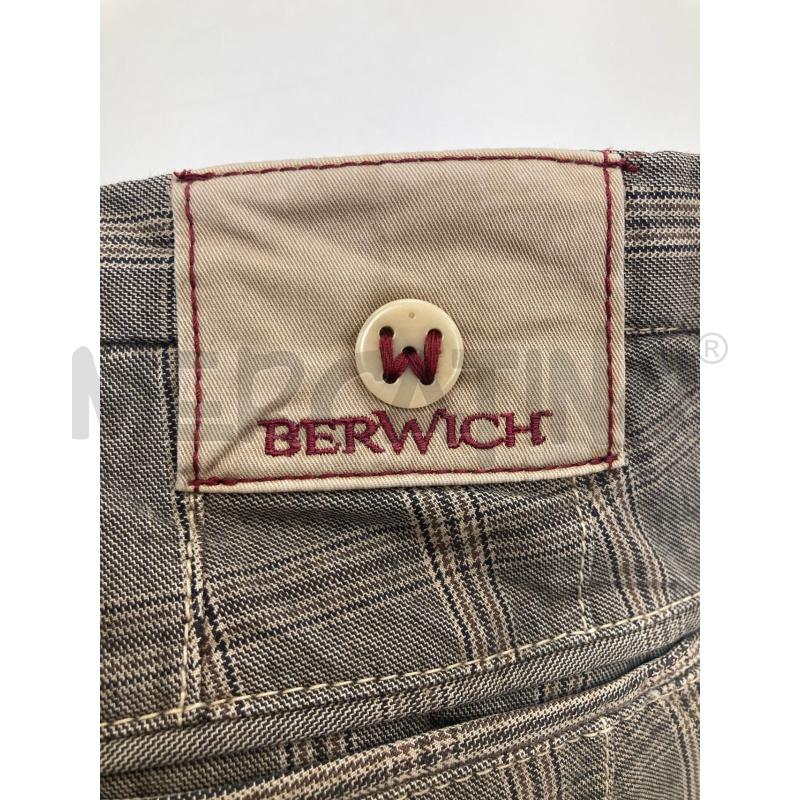 PANTALONE UOMO BERWICH QUADRATI MARRONI | Mercatino dell'Usato Gazzada schianno 5