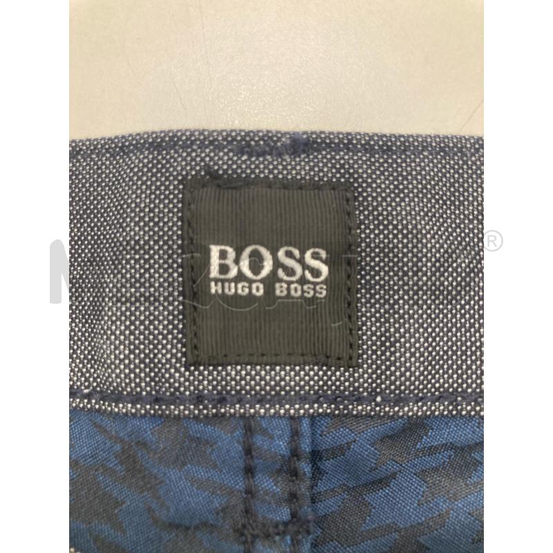 PANTALONE UOMO BOSS BLU PUNTINATO BIANCO | Mercatino dell'Usato Gazzada schianno 3