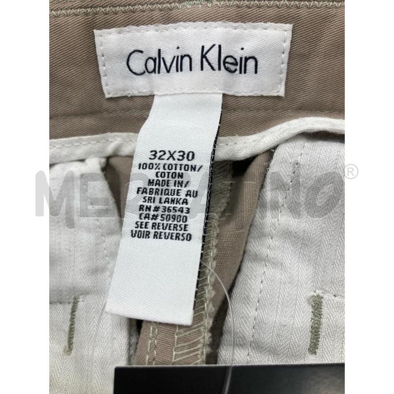 PANTALONE UOMO CALVIN KLEIN BEIGE  | Mercatino dell'Usato Gazzada schianno 3