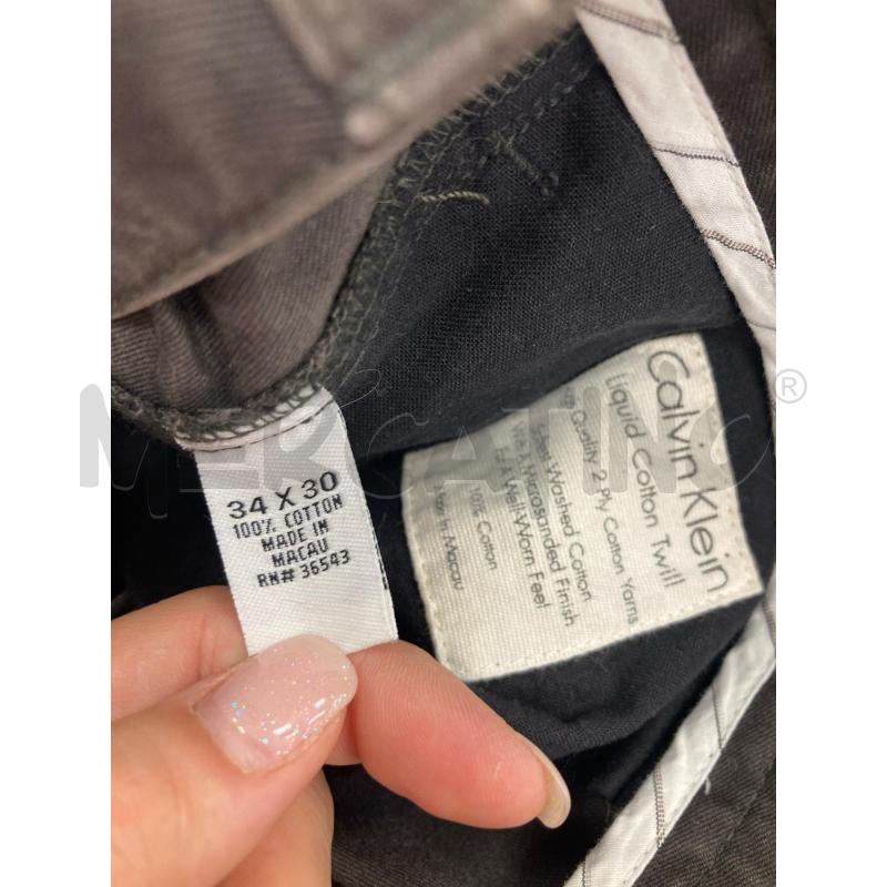 PANTALONE UOMO CALVIN KLEIN MARRONE | Mercatino dell'Usato Gazzada schianno 4