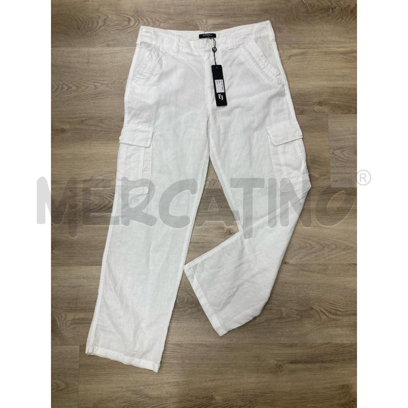 PANTALONE UOMO ENOS BIANCO LINO CARTELLINO | Mercatino dell'Usato Gazzada schianno 1