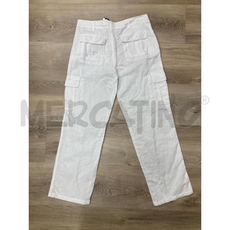 PANTALONE UOMO ENOS BIANCO LINO CARTELLINO | Mercatino dell'Usato Gazzada schianno 2