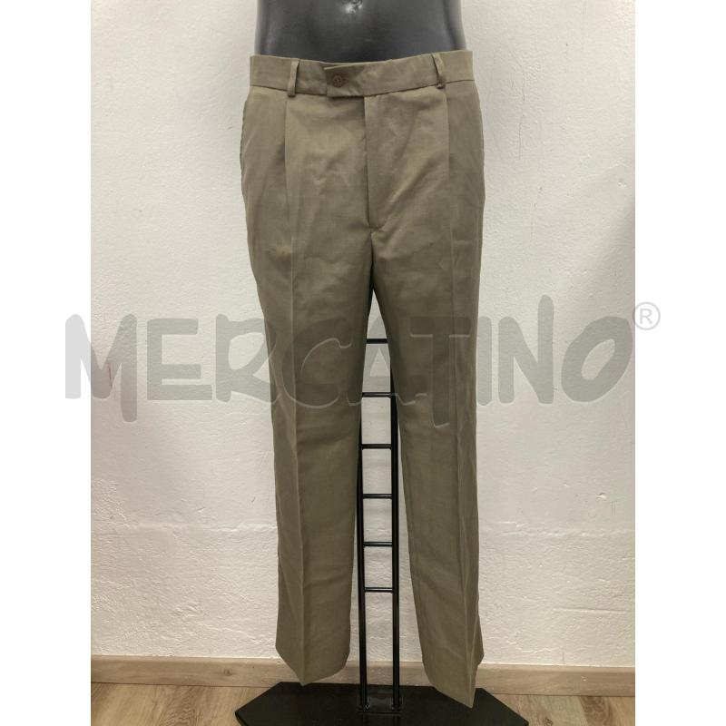 PANTALONE UOMO JAMS VERDE MISTO LINO  | Mercatino dell'Usato Gazzada schianno 1