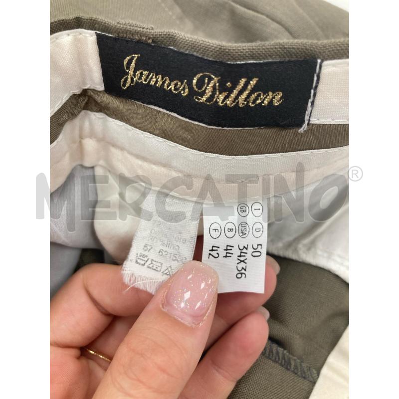 PANTALONE UOMO JAMS VERDE MISTO LINO  | Mercatino dell'Usato Gazzada schianno 3