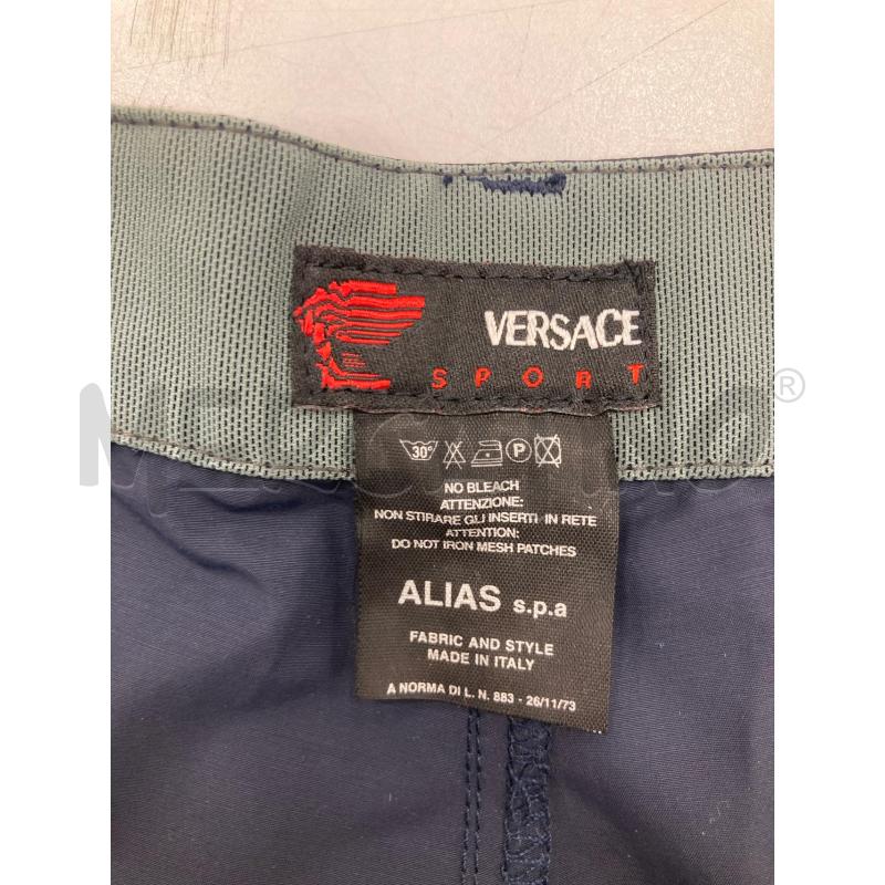 PANTALONE UOMO VERSACE SPORT BLU TESSUTO TECNICO  | Mercatino dell'Usato Gazzada schianno 3