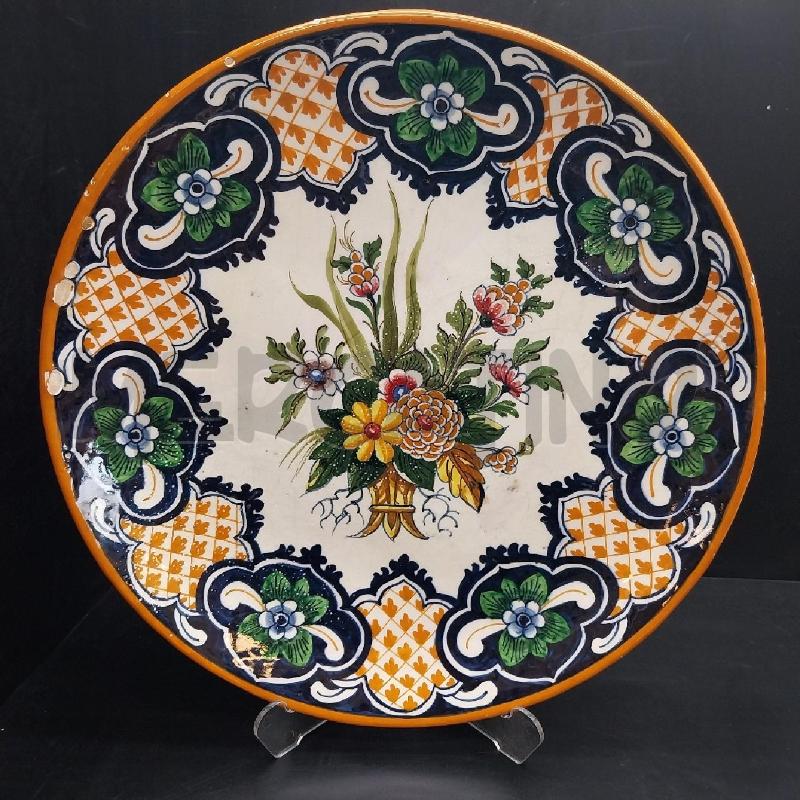 PIATTO D'EPOCA CERAMICA CORINTHYS MILANO CM.31 | Mercatino dell'Usato Gazzada schianno 1