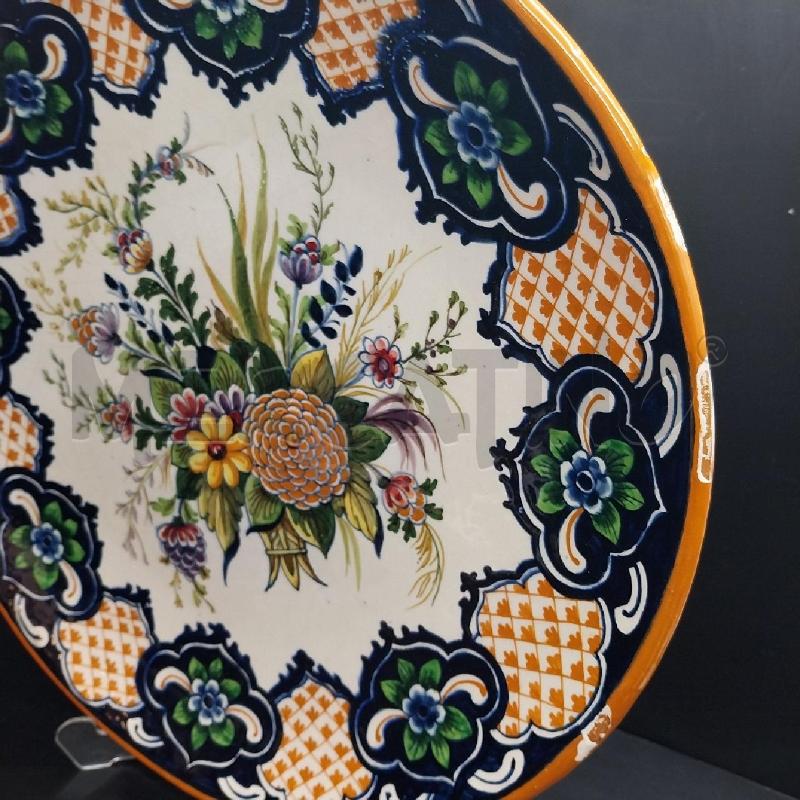 PIATTO D'EPOCA CERAMICA CORINTHYS MILANO CM. 37 | Mercatino dell'Usato Gazzada schianno 3