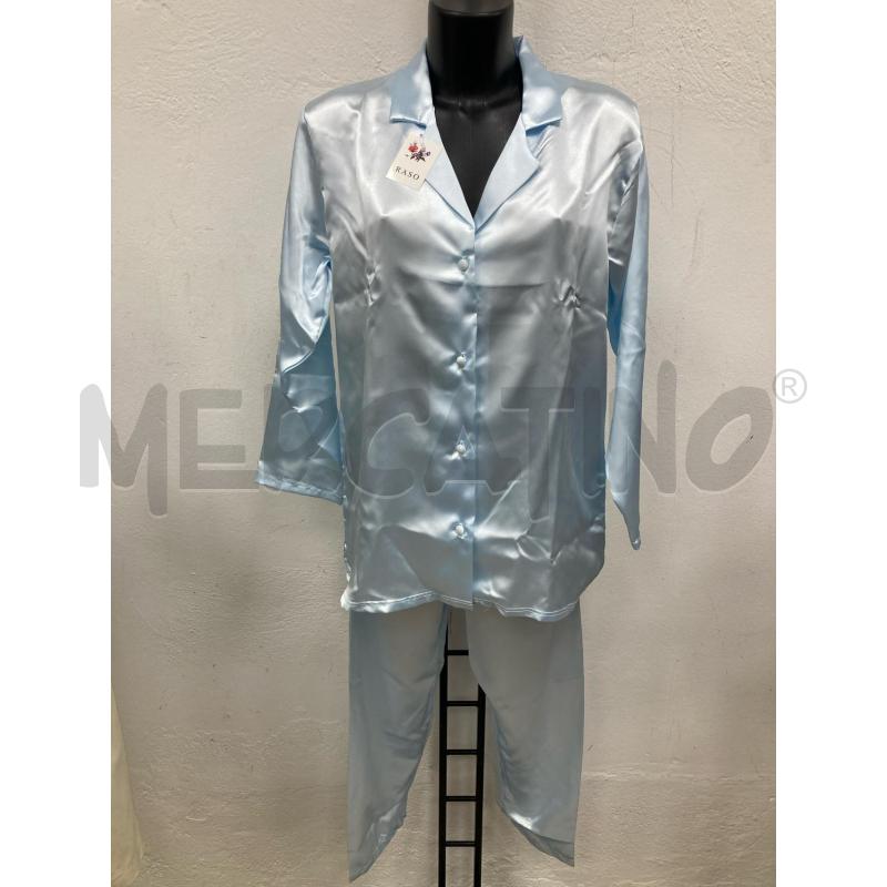 PIGIAMA DONNA RASO AZZURRO | Mercatino dell'Usato Gazzada schianno 1