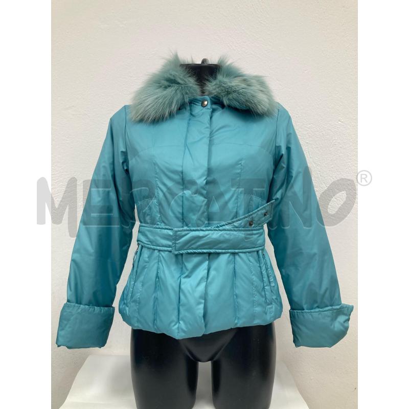 PIUMINO DONNA TRUSSARDI AZZURRO | Mercatino dell'Usato Gazzada schianno 1