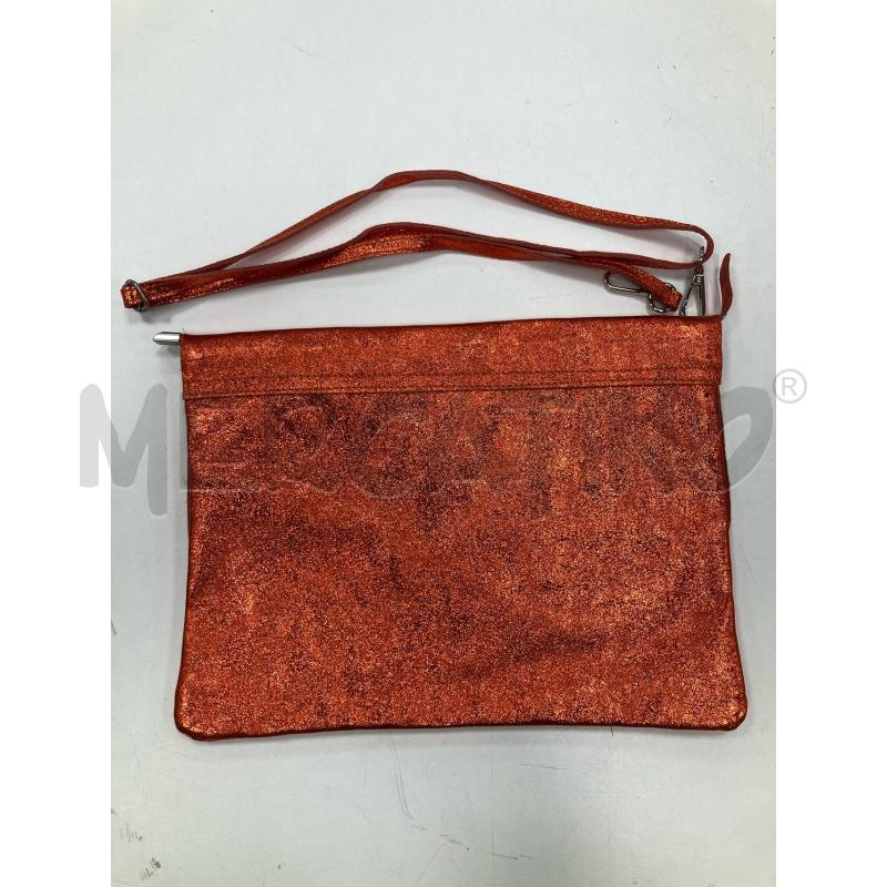 POCHETTE CON TRACOLLA PIATTINA ARANCIO BRONZO | Mercatino dell'Usato Gazzada schianno 2
