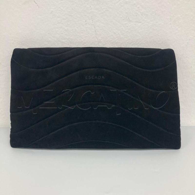 POCHETTE ESCADA VELLUTO NERO CUORE NO TRACOLLA | Mercatino dell'Usato Gazzada schianno 3