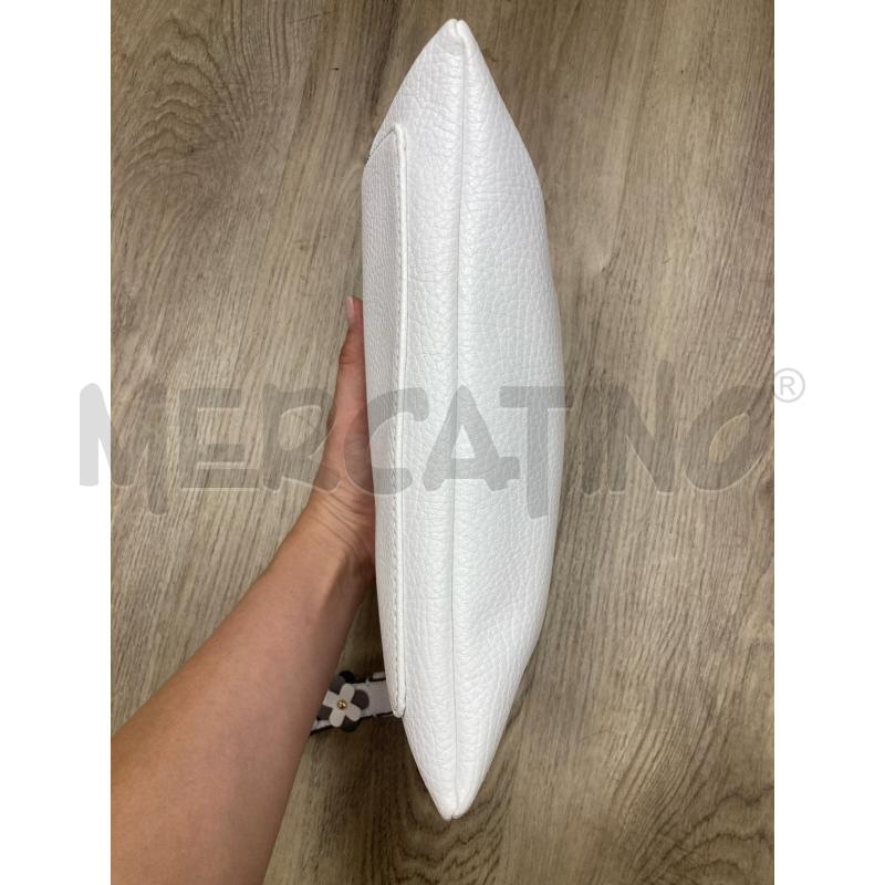 POCHETTE KOAN ECO BIANCA MANICO FIORI NERI | Mercatino dell'Usato Gazzada schianno 3