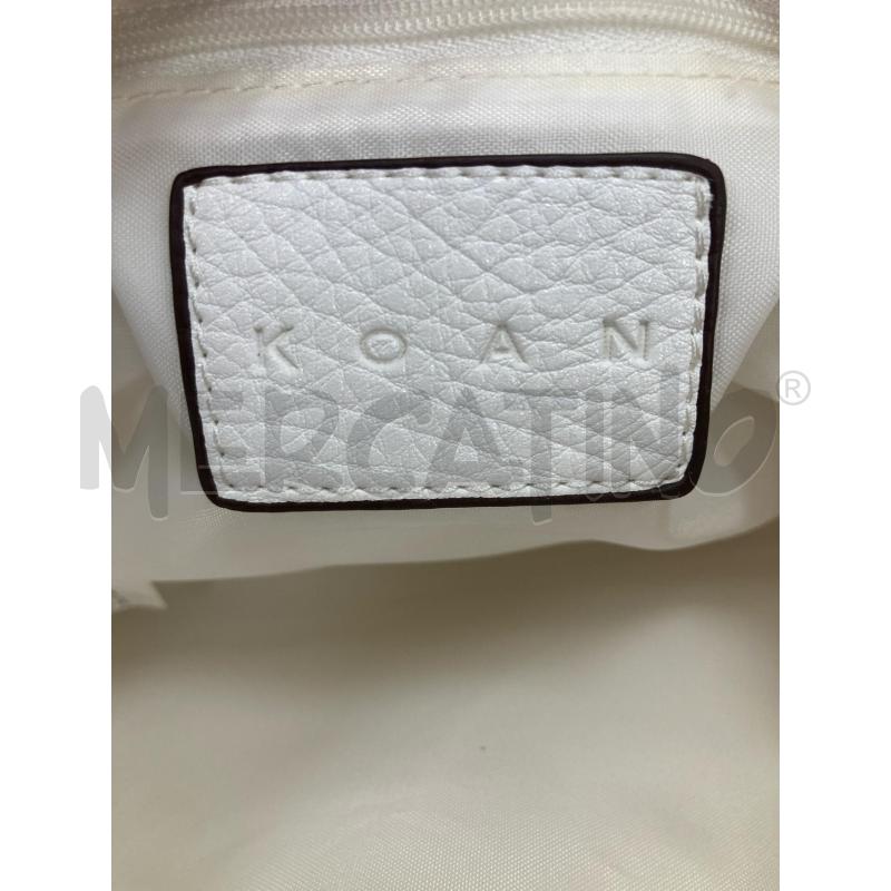 POCHETTE KOAN ECO BIANCA MANICO FIORI NERI | Mercatino dell'Usato Gazzada schianno 5