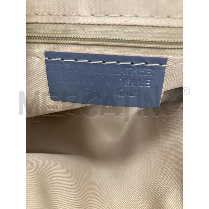 POCHETTE PIATTINA PELLE ARGENTO CON TRACOLLA | Mercatino dell'Usato Gazzada schianno 4
