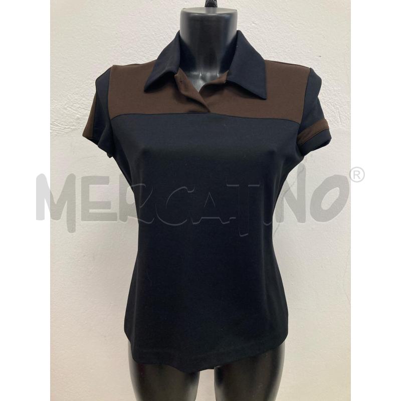 POLO DONNA VERSACE NERA MARRONE | Mercatino dell'Usato Gazzada schianno 1