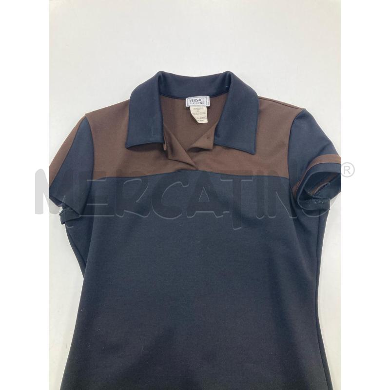 POLO DONNA VERSACE NERA MARRONE | Mercatino dell'Usato Gazzada schianno 5