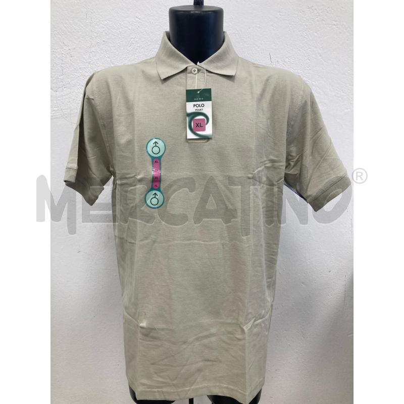 POLO UOMO BEIGE MANICHE CORTE | Mercatino dell'Usato Gazzada schianno 1