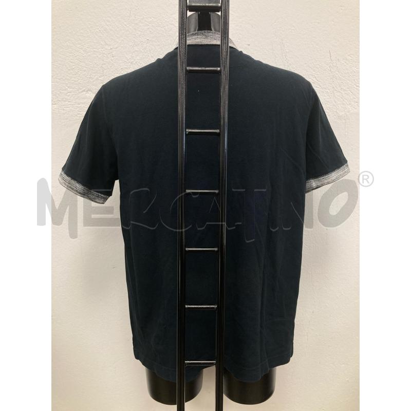 POLO UOMO MISSONI BLU BORDI MELANGE GRIGIO | Mercatino dell'Usato Gazzada schianno 2