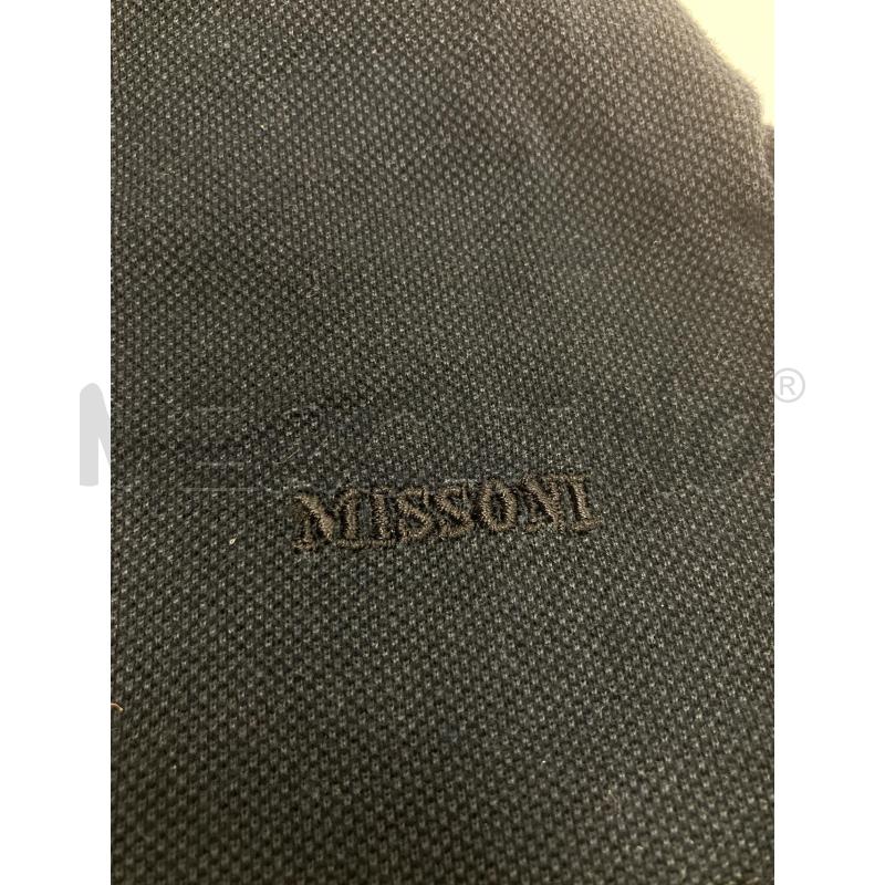 POLO UOMO MISSONI BLU BORDI MELANGE GRIGIO | Mercatino dell'Usato Gazzada schianno 4