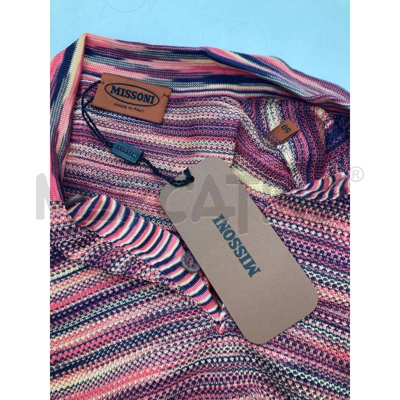 POLO UOMO MISSONI MELANGE ROSA CARTELLINO | Mercatino dell'Usato Gazzada schianno 3