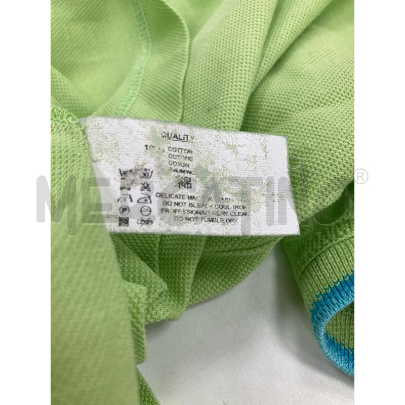 POLO UOMO MISSONI SPORT VERDE BORDO AZZURRO | Mercatino dell'Usato Gazzada schianno 5