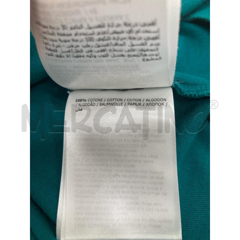 POLO UOMO MONCLER PETROLIO STAMPA NERA | Mercatino dell'Usato Gazzada schianno 4