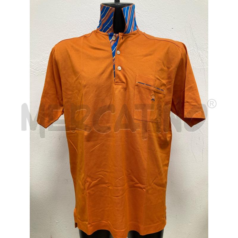 POLO UOMO PAUL&SHARK ARANCIONE RICHE COLLO BLU ARANCIO | Mercatino dell'Usato Gazzada schianno 1