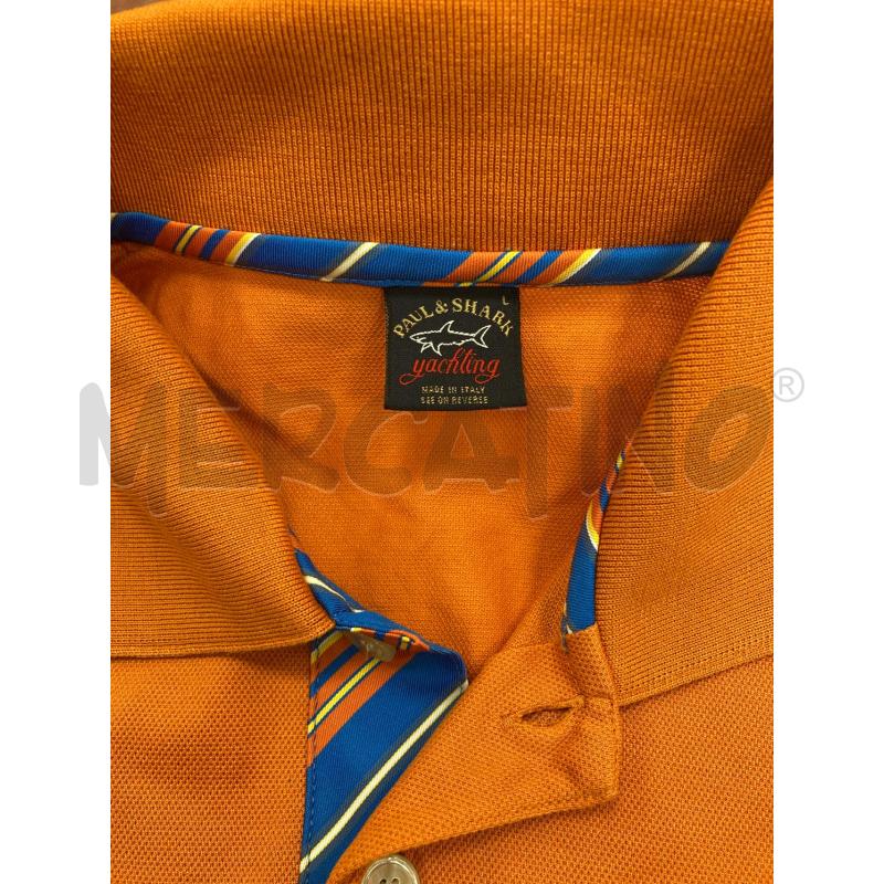 POLO UOMO PAUL&SHARK ARANCIONE RICHE COLLO BLU ARANCIO | Mercatino dell'Usato Gazzada schianno 3