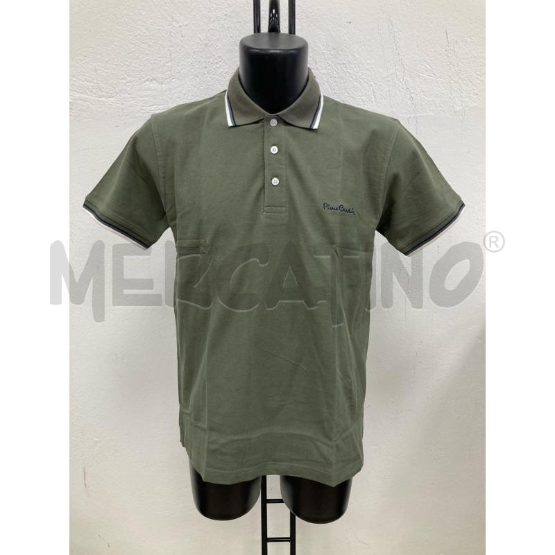 POLO UOMO PIERRE CARDIN VERDE MANICHE CORTE  | Mercatino dell'Usato Gazzada schianno 1
