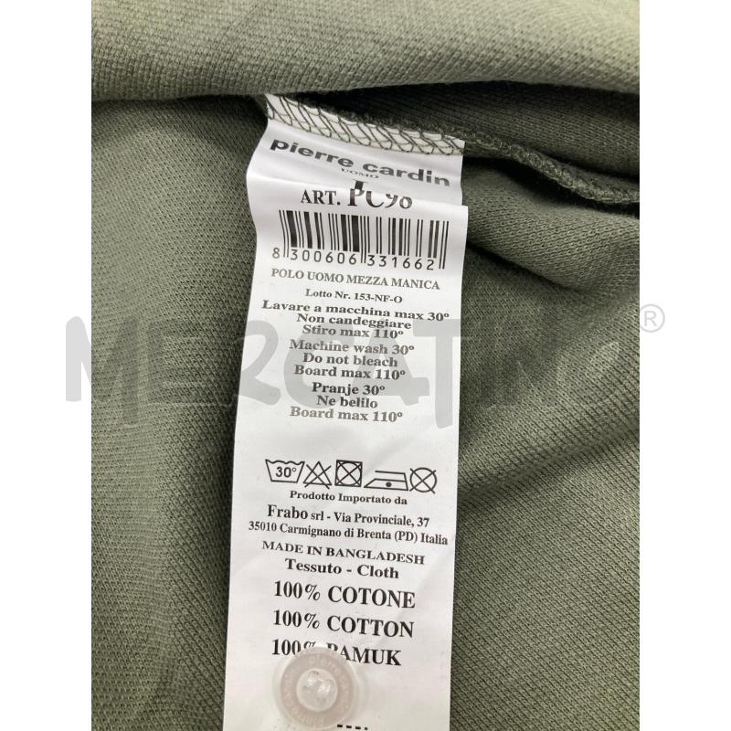 POLO UOMO PIERRE CARDIN VERDE MANICHE CORTE  | Mercatino dell'Usato Gazzada schianno 4