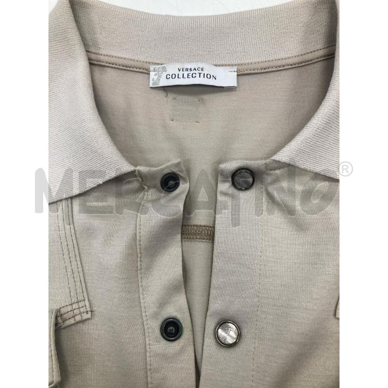 POLO UOMO VERSACE MANICA CORTA BEIGE | Mercatino dell'Usato Gazzada schianno 3