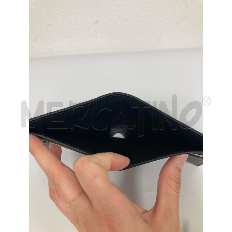 PORTA FOGLIO BOTTEGA VENETA PELLE NERA INCROCIATA | Mercatino dell'Usato Gazzada schianno 4