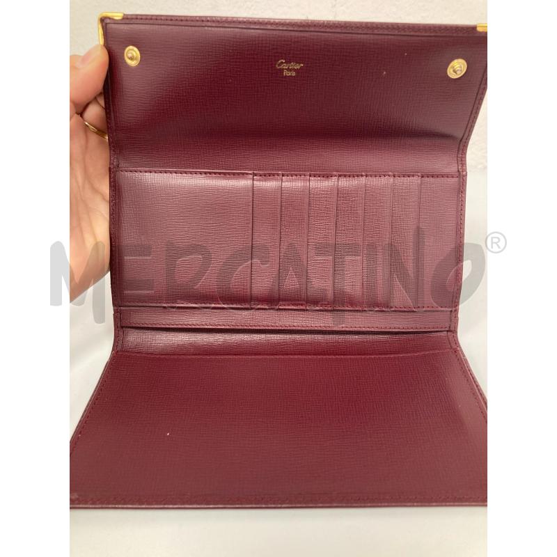 PORTA FOGLIO CARTIER BORDEAUX | Mercatino dell'Usato Gazzada schianno 2