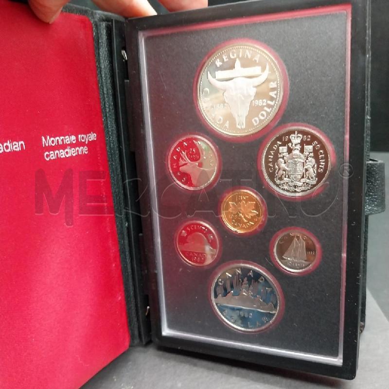 ROYAL CANADIAN SERIE MONETE MINT 1982 | Mercatino dell'Usato Gazzada schianno 1