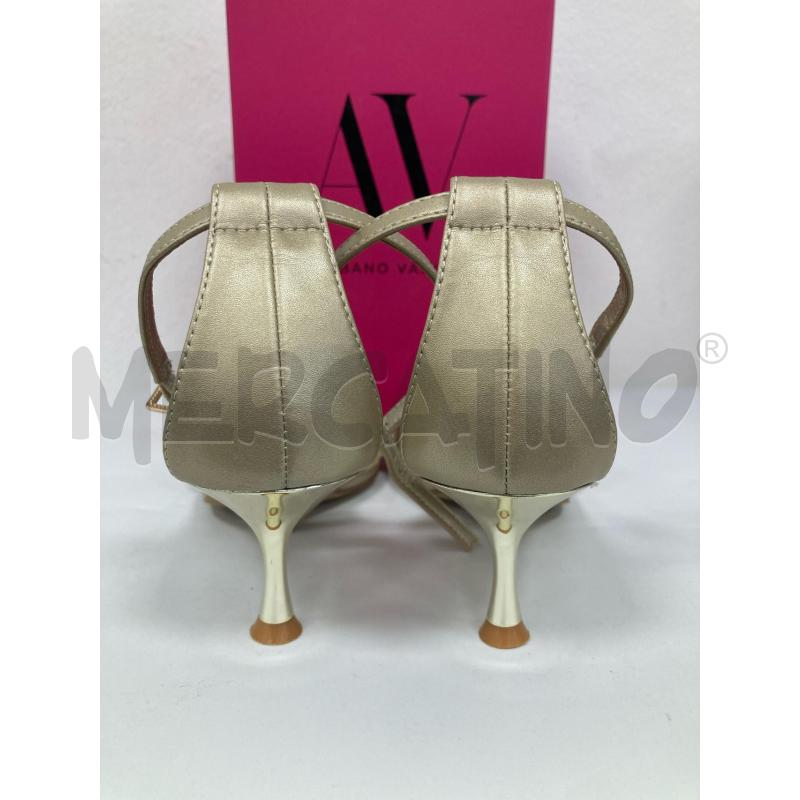 SANDALI DONNA ALBANO VANITY ORO BRILLANTINI | Mercatino dell'Usato Gazzada schianno 2