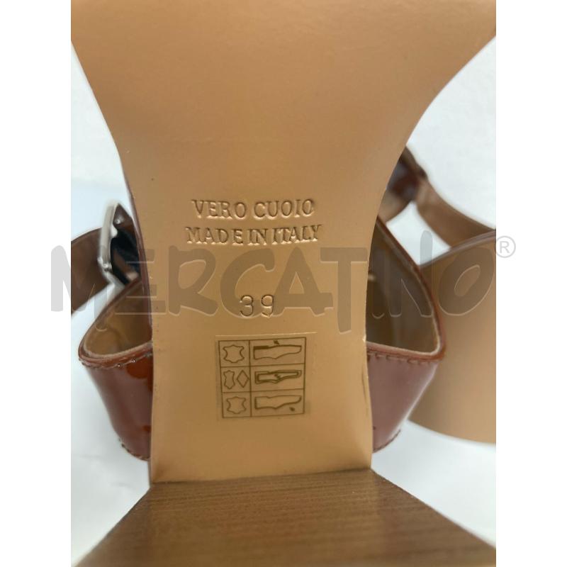 SANDALI DONNA BAGATT MARRONE VERNICE | Mercatino dell'Usato Gazzada schianno 5