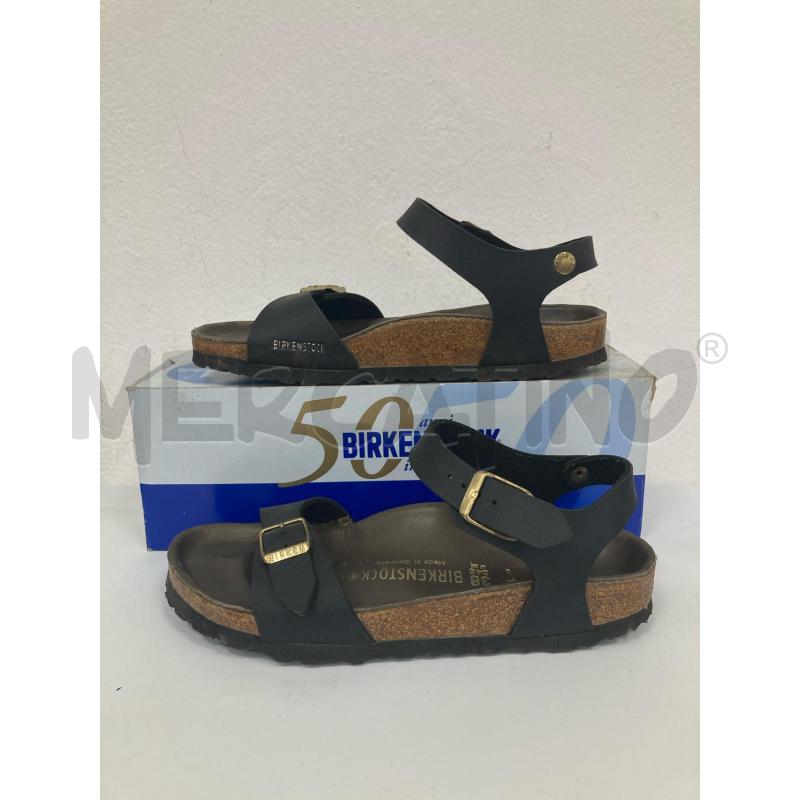 SANDALI DONNA BIRKENSTOCK NERO | Mercatino dell'Usato Gazzada schianno 1