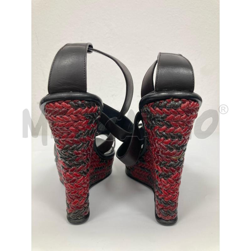 SANDALI DONNA BOTTEGA VENETA ROSSI MARRONI | Mercatino dell'Usato Gazzada schianno 3