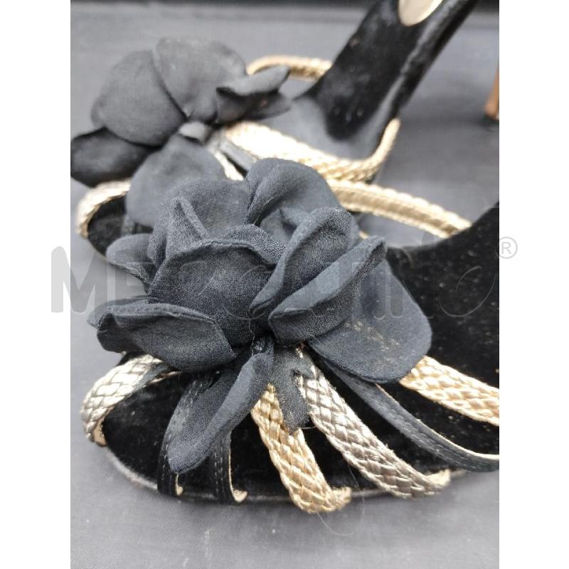 SANDALI DONNA DOLCE&GABBANA NERO ORO | Mercatino dell'Usato Gazzada schianno 3