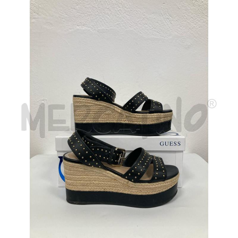 SANDALI DONNA GUESS NERI BORCHIE PARA CORDA  | Mercatino dell'Usato Gazzada schianno 1