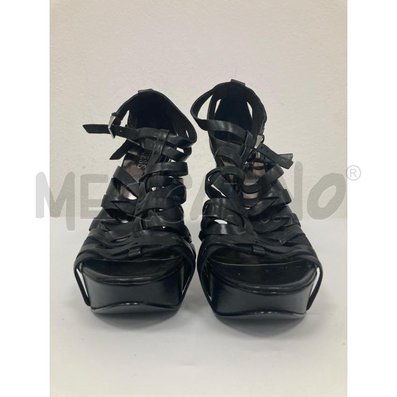 SANDALI DONNA GUESS NERI TACCO SPILLO | Mercatino dell'Usato Gazzada schianno 2
