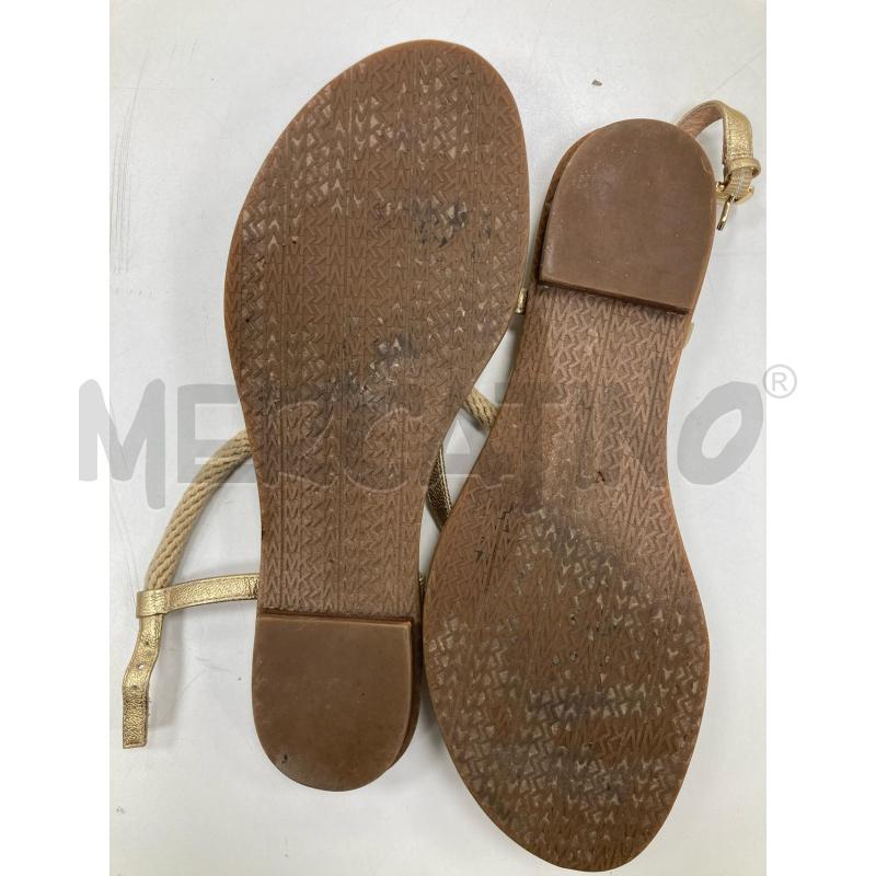 SANDALI DONNA MICHAEL KORS ORO CORDA | Mercatino dell'Usato Gazzada schianno 5