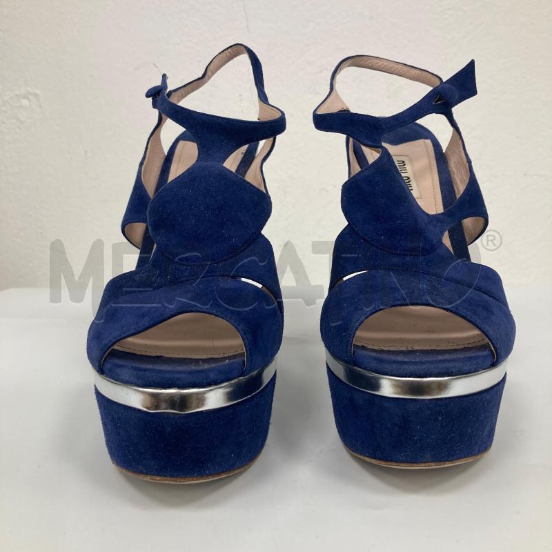 SANDALI DONNA MIUMIU BLU | Mercatino dell'Usato Gazzada schianno 2