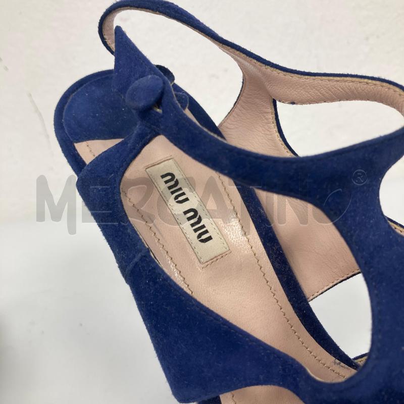 SANDALI DONNA MIUMIU BLU | Mercatino dell'Usato Gazzada schianno 5