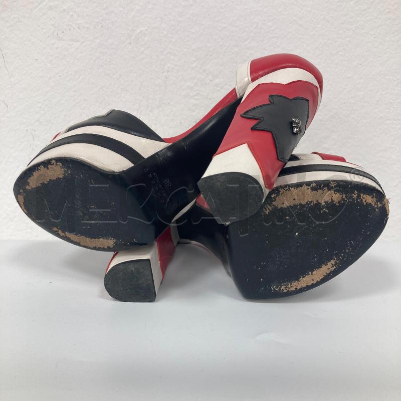 SANDALI DONNA RICHMOND ROSSO BIANCO NERO | Mercatino dell'Usato Gazzada schianno 4