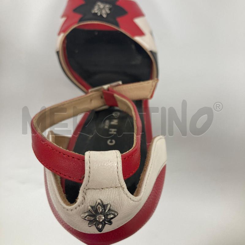 SANDALI DONNA RICHMOND ROSSO BIANCO NERO | Mercatino dell'Usato Gazzada schianno 5