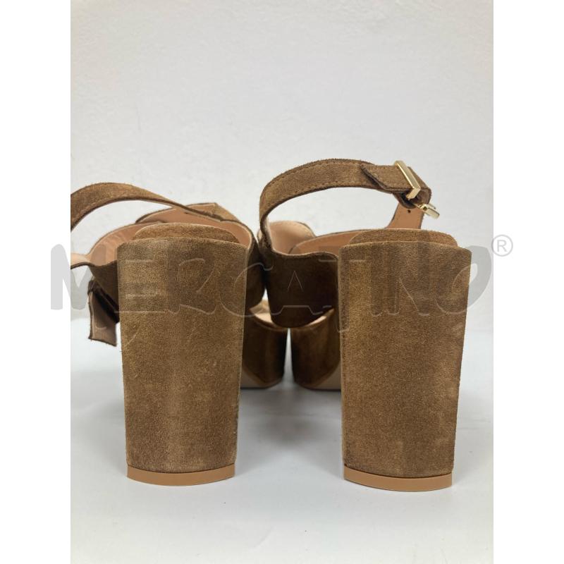 SANDALI DONNA R COMPANY PELLE BEIGE TACCO LARGO QUADRATO | Mercatino dell'Usato Gazzada schianno 3
