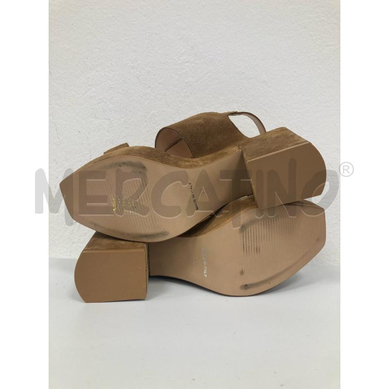 SANDALI DONNA R COMPANY PELLE BEIGE TACCO LARGO QUADRATO | Mercatino dell'Usato Gazzada schianno 4