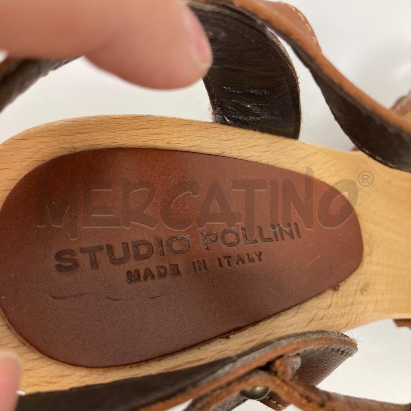SANDALI DONNA STUDIO POLLINI MARRONI | Mercatino dell'Usato Gazzada schianno 5