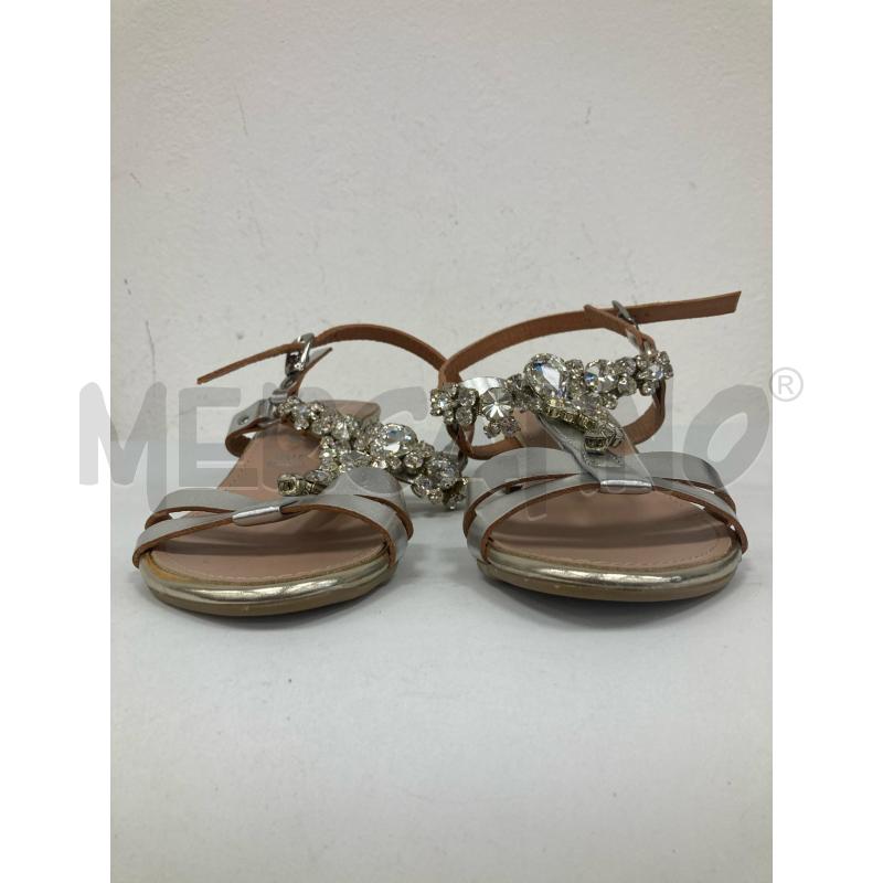 SANDALI DONNA VIA STUDIO ARGENTO BRILLANTINI | Mercatino dell'Usato Gazzada schianno 2
